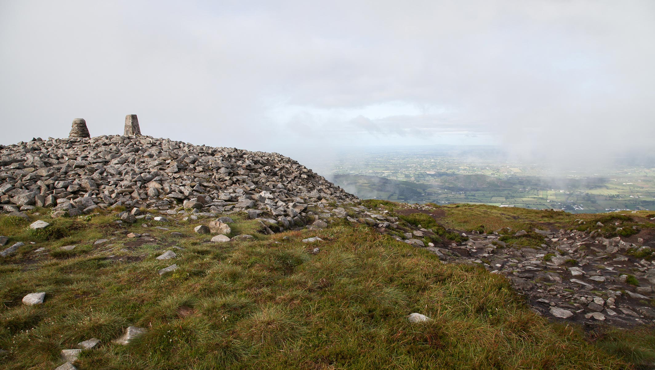 view from the top of Slieve Gullion